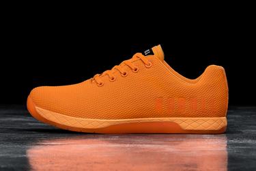 Nobull Superfabric Neon Men's Trainers Orange | Australia (MV0729)
